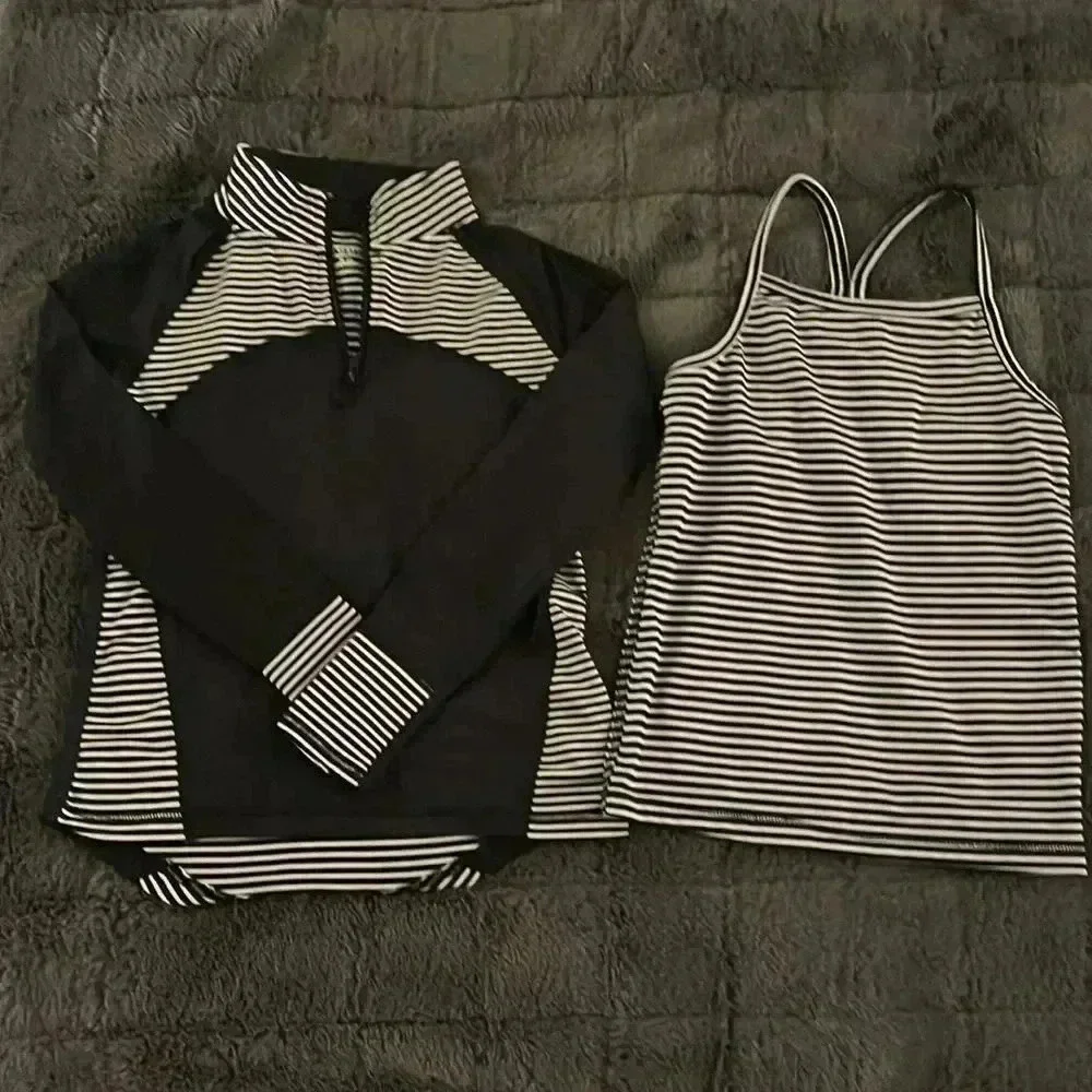 Pull over sports jacket with matching tank top
